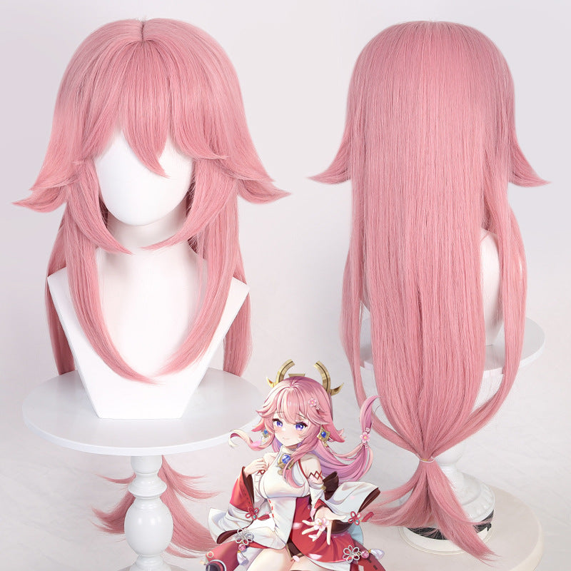 CosFyFy Game Genshin Impact Cosplay Yae Miko Cosplay Wig
